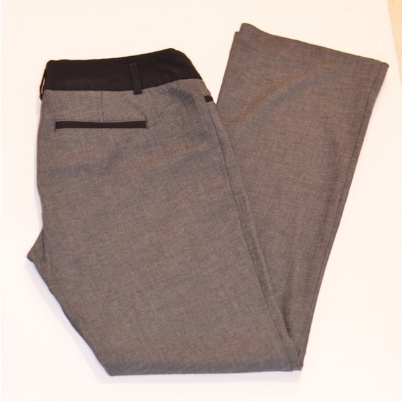 Express Columnist Charcoal Gray and Black Barely Boot Pants Size 10 Regular - Picture 7 of 8